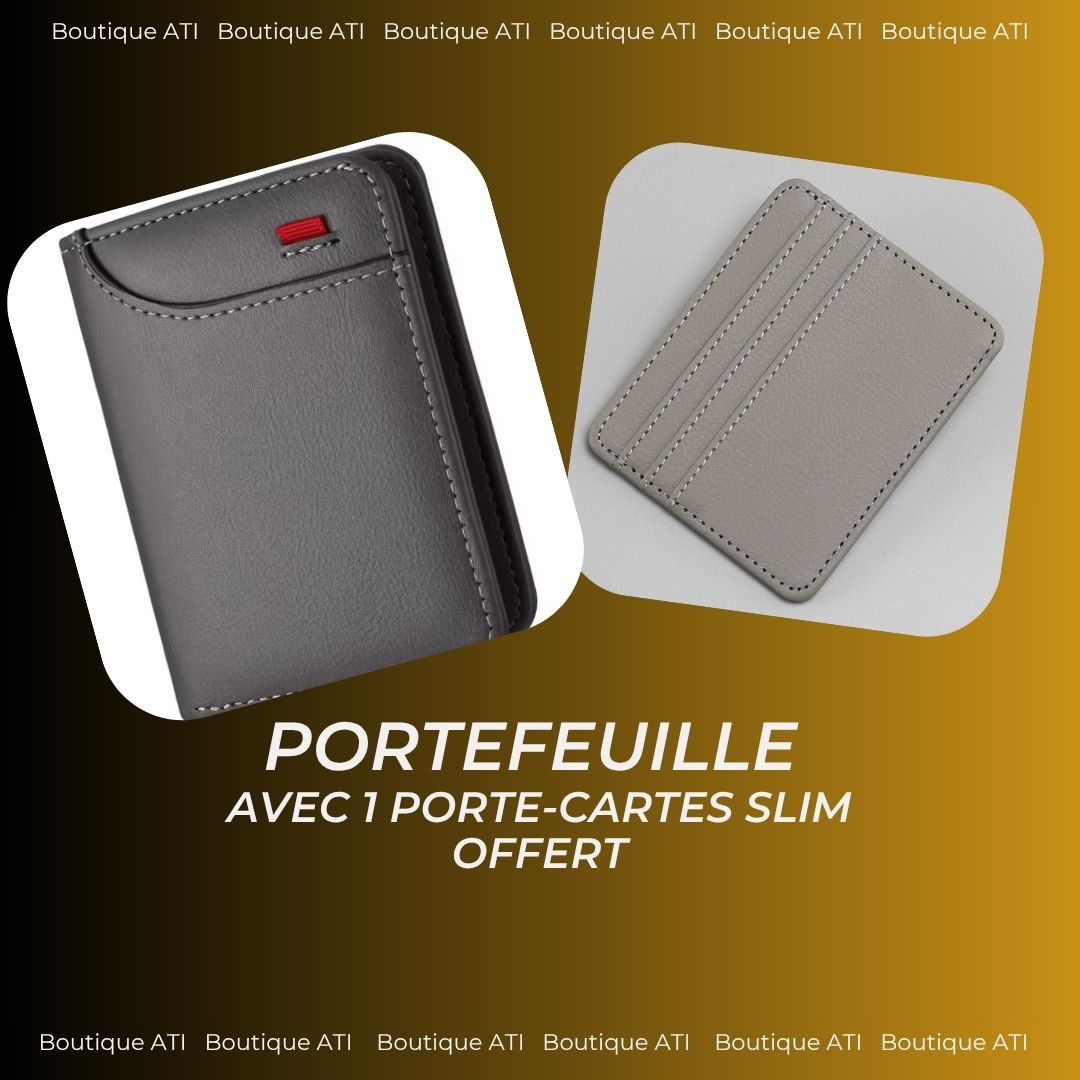 Portefeuille Vertical multi-cartes. un porte-cartes offert