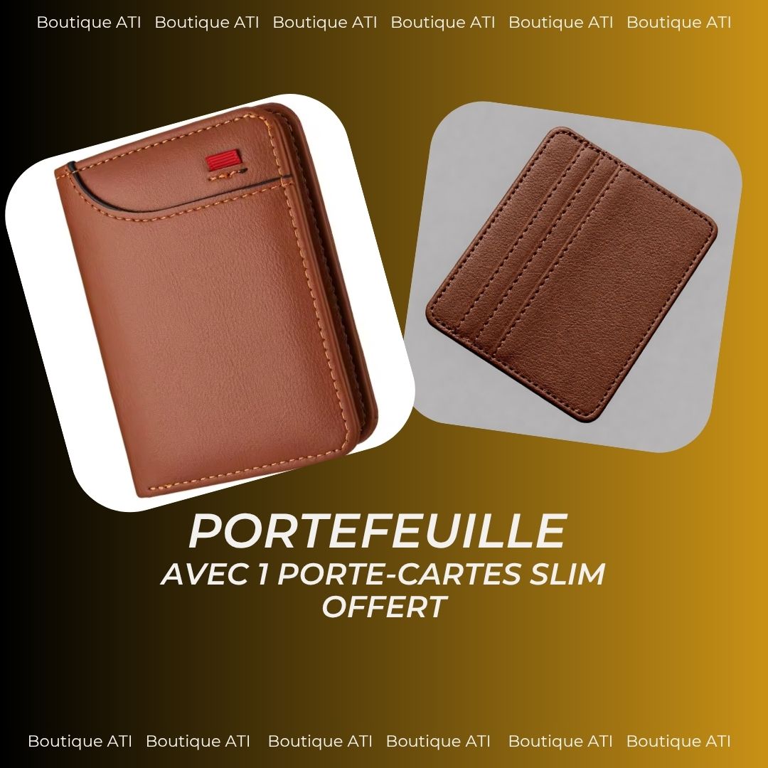 Portefeuille Vertical multi-cartes. un porte-cartes offert