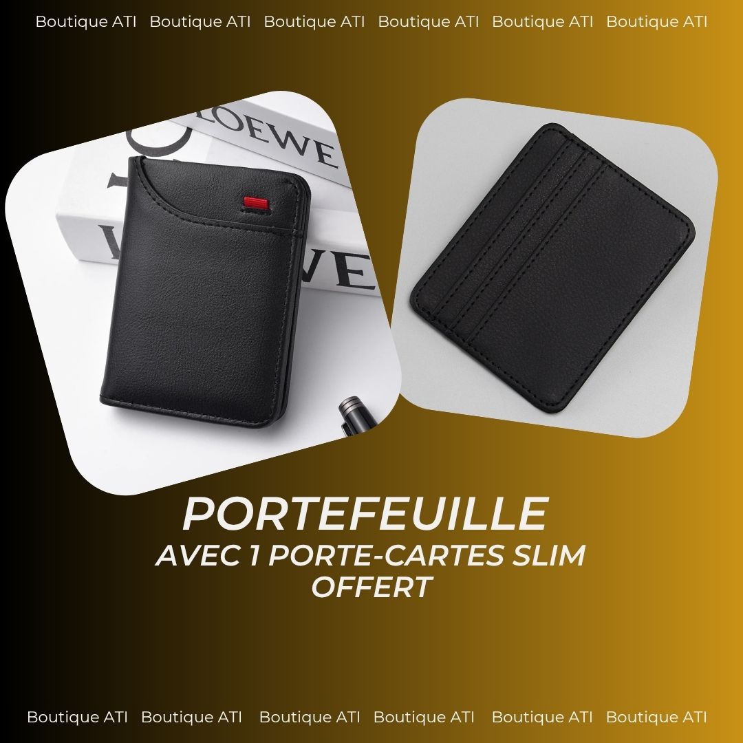 Portefeuille Vertical multi-cartes. un porte-cartes offert