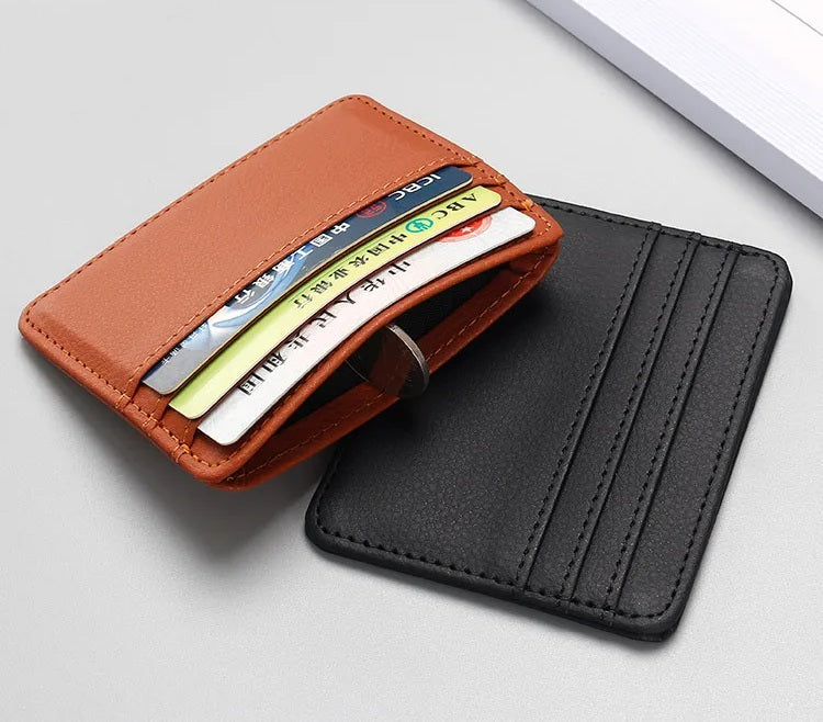 Portefeuille Vertical multi-cartes. un porte-cartes offert
