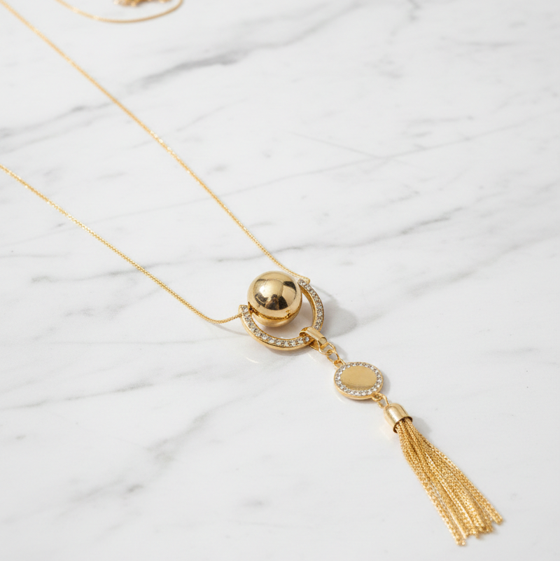 Sautoir avec pampilles