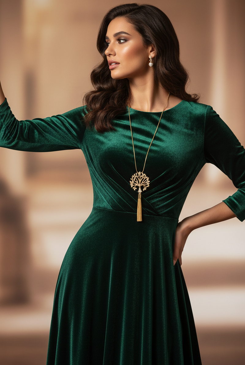 Sautoir pendentif arbre