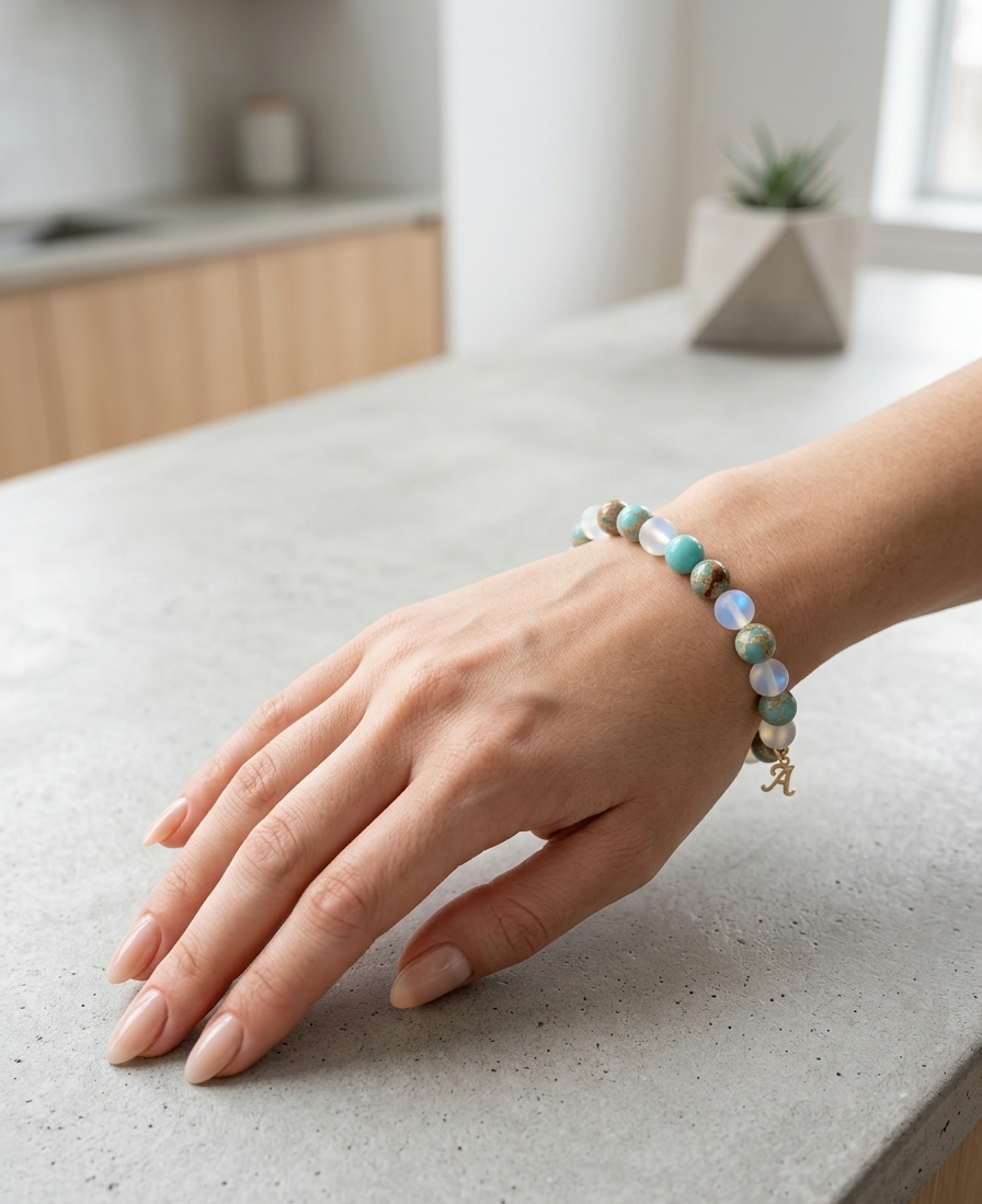 Bracelet Élégance Perlé 8 mm – Style Naturel Moderne