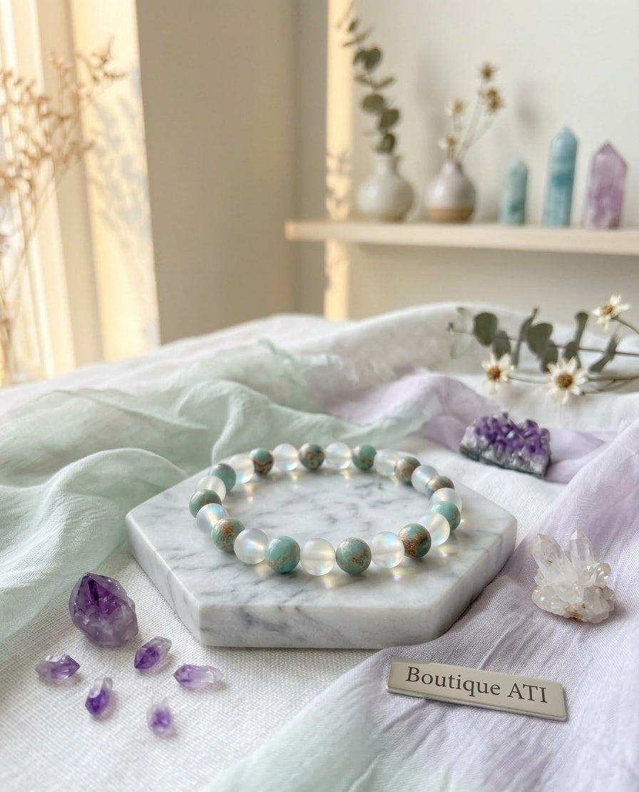 Bracelet Élégance Perlé 8 mm – Style Naturel Moderne