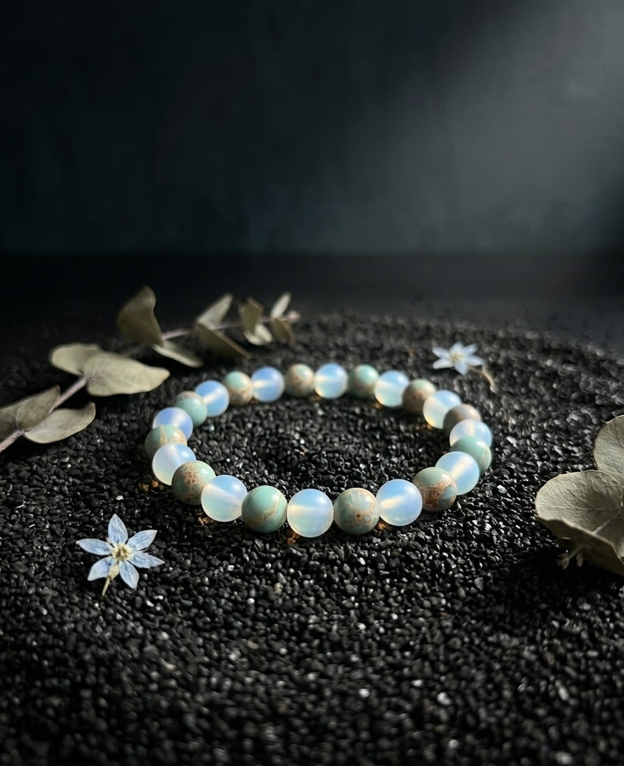 Bracelet Élégance Perlé 8 mm – Style Naturel Moderne