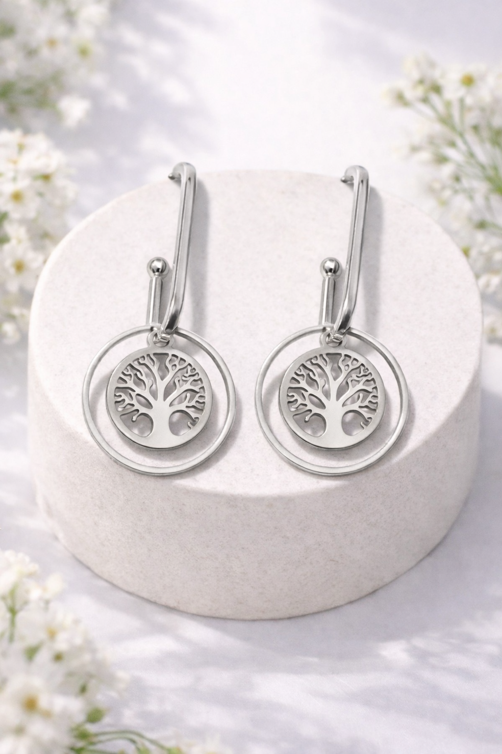 Boucles d’oreilles Arbre de Vie Élégance Dorée