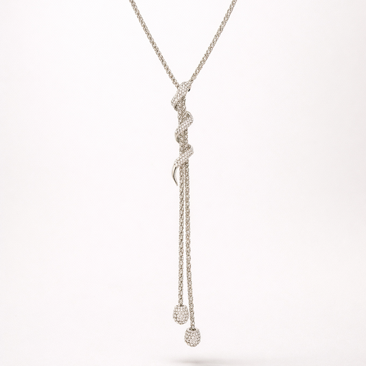 Sautoir serpent à strass